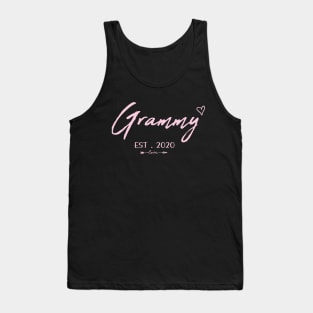 Grammy Est. 2020 Funny gift for  for Grammy, Grammy Gift, Grammy Established Shirt, Grandma Shirt, Christmas Gift , Pregnancy Announcement Grandparents Tank Top